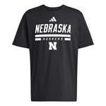 adidas Nebraska Cornhuskers Alternate Blackout T-Shirt - Thumbnail 1 of 2