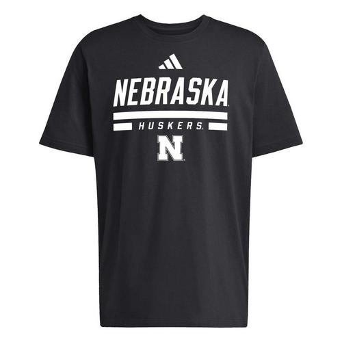 adidas Nebraska Cornhuskers Alternate Blackout T-Shirt - Primary Image