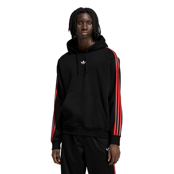 Men's adidas Tipped Stripes Hoodie Medium Black