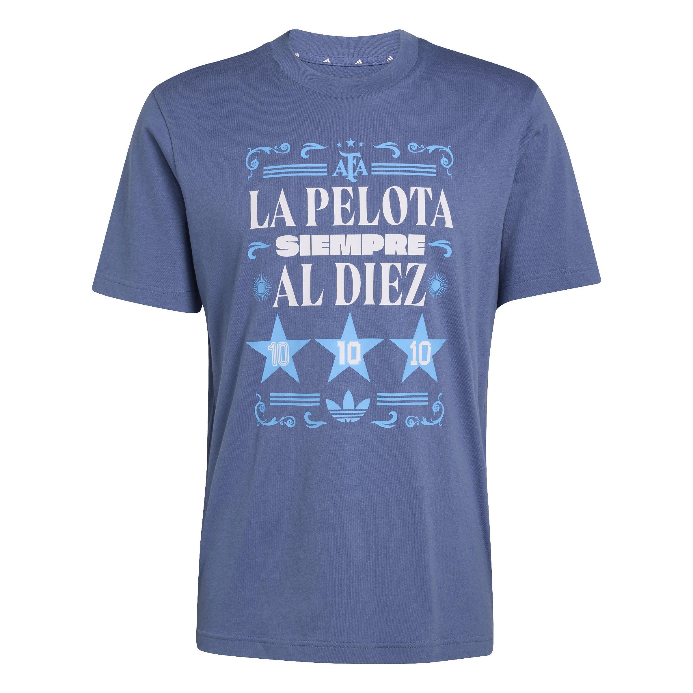 Adidas Men's Blue Argentina National Team Fifa x World Cup 2022 Winners Amply T-Shirt - Blue
