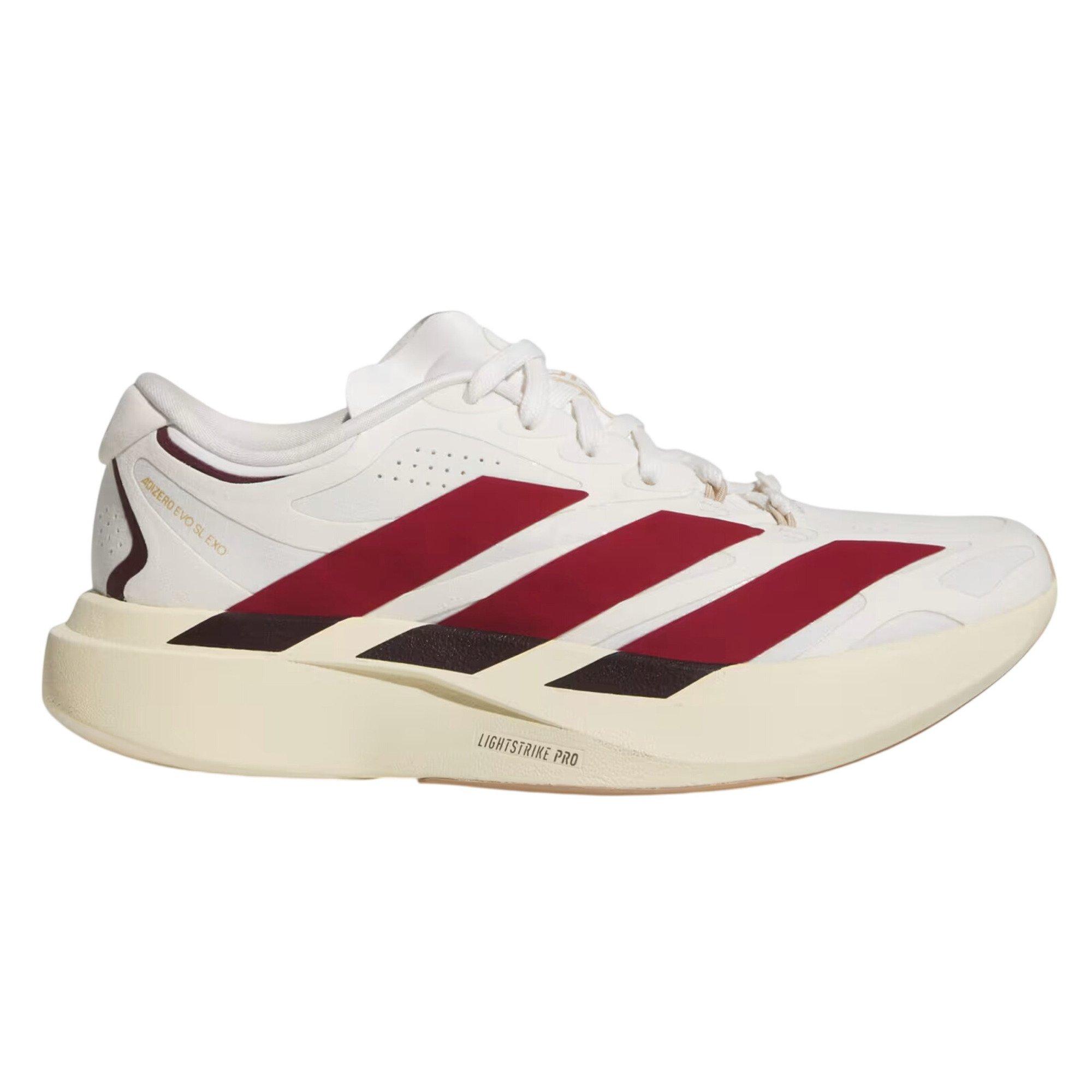 adidas Adizero EVO SL Exo Suede LIGHTSTRIKEPRO Running Shoes Core White 7 - Womens Running Shoes