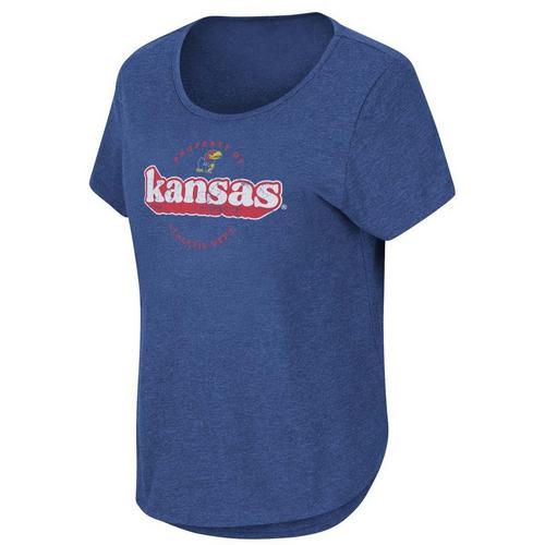 Colosseum Girls' Kansas Jayhawks Jupiter T-Shirt - Primary Image