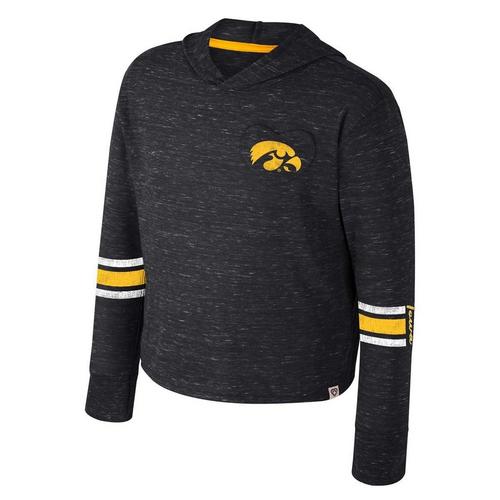 Colosseum Girls' Iowa Hawkeyes Fleet Hoodie - Primary Image
