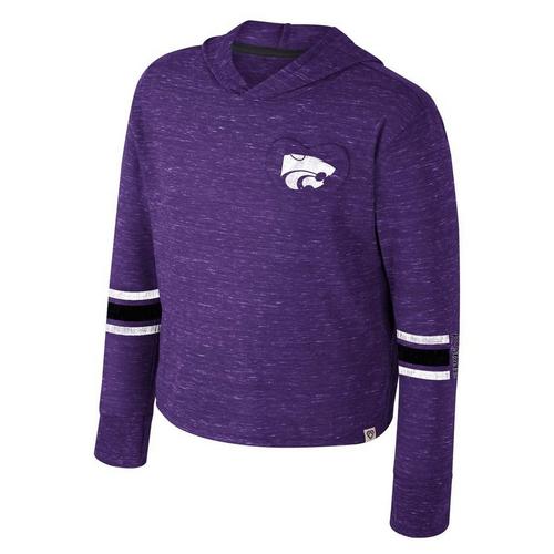 Colosseum Girls' Kansas State Wildcats Fleet Hoodie - Primary Image