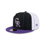 New Era Colorado Rockies Pinstripe 59Fifty Fitted Hat - Thumbnail 1 of 4