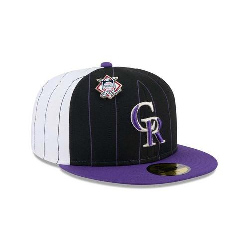 New Era Colorado Rockies Pinstripe 59Fifty Fitted Hat - Primary Image