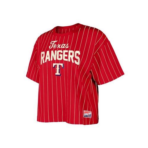 New Era Women's Texas Rangers Pinstripe T-Shirt - Primary Image