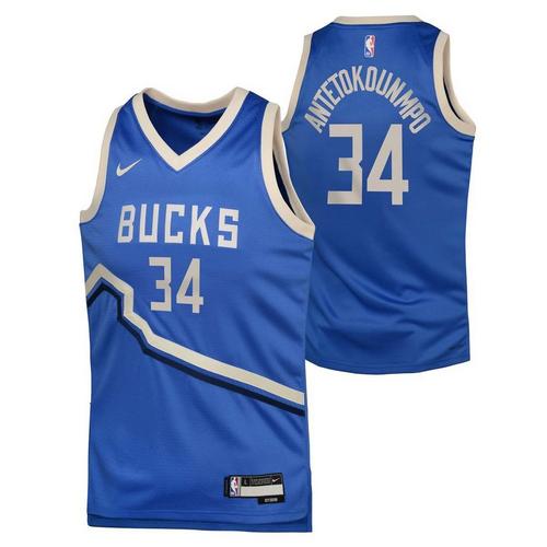 Nike Kids' Milwaukee Bucks Giannis Antetokounmpo #34 2024 City Edition Jersey - Primary Image