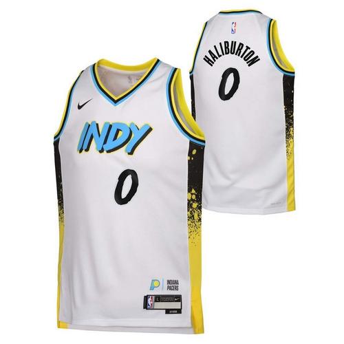 Nike Kids' Boys Indiana Pacers Tyrese Haliburton #0 2024 City Edition Jersey - Primary Image