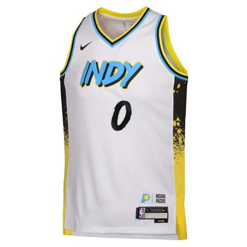 Nike Kids' Boys Indiana Pacers Tyrese Haliburton #0 2024 City Edition Jersey - Primary Image