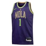 Nike Kids' Boys New Orleans Pelicans Zion Williamson #1 2024 City Edition Jersey - Thumbnail 3 of 3
