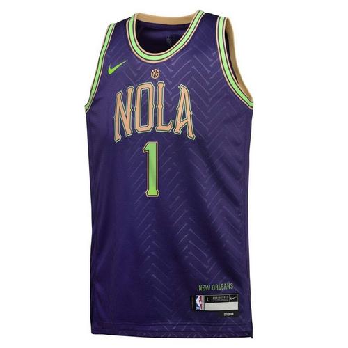 Nike Kids' Boys New Orleans Pelicans Zion Williamson #1 2024 City Edition Jersey - Primary Image