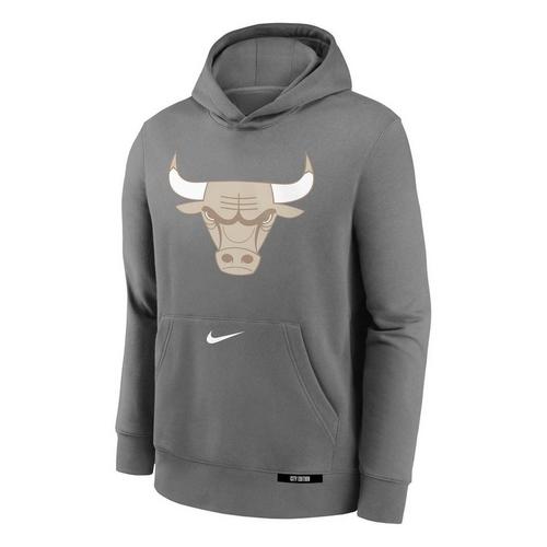 Nike Kids' Chicago Bulls 2024 City Edition Logo Hoodie - Primary Image