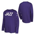 Nike Kids' Utah Jazz 2024 City Edition Pregame Long Sleeve T-Shirt - Thumbnail 1 of 3
