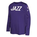 Nike Kids' Utah Jazz 2024 City Edition Pregame Long Sleeve T-Shirt - Thumbnail 2 of 3