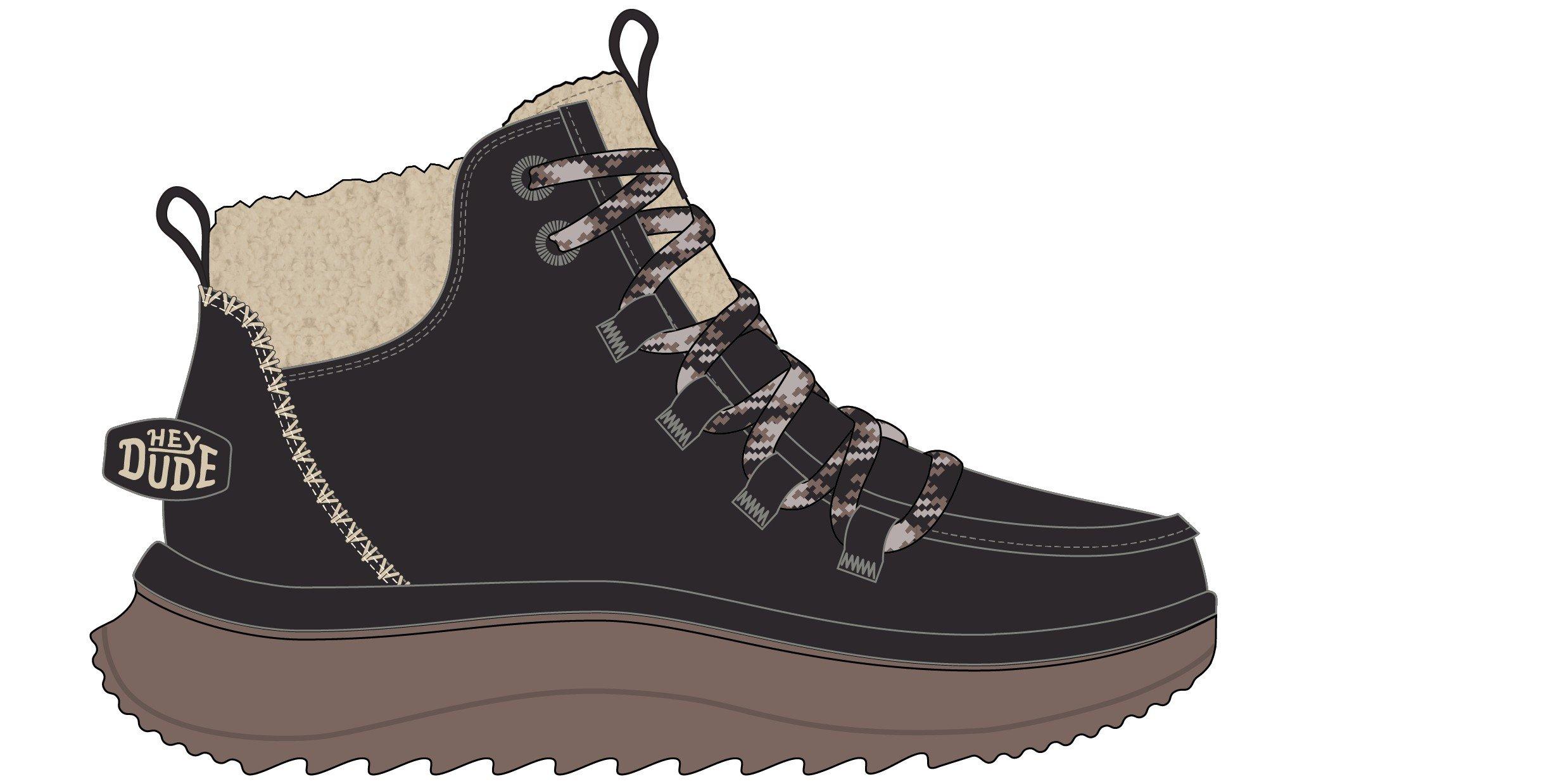 Women's HEYDUDE Wendy Peak Apres Suede CozStit Boots