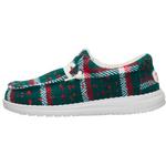 Big Kids' HEYDUDE Wally Confetti Plaid Cozy Shoes - Thumbnail 4 of 5