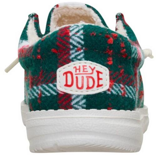 Big Kids' HEYDUDE Wally Confetti Plaid Cozy Shoes - Primary Image