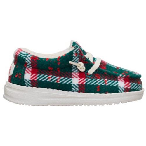 Toddler HEYDUDE Wally Confetti Plaid Cozy Shoes - Primary Image