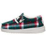 Toddler HEYDUDE Wally Confetti Plaid Cozy Shoes - Thumbnail 4 of 5