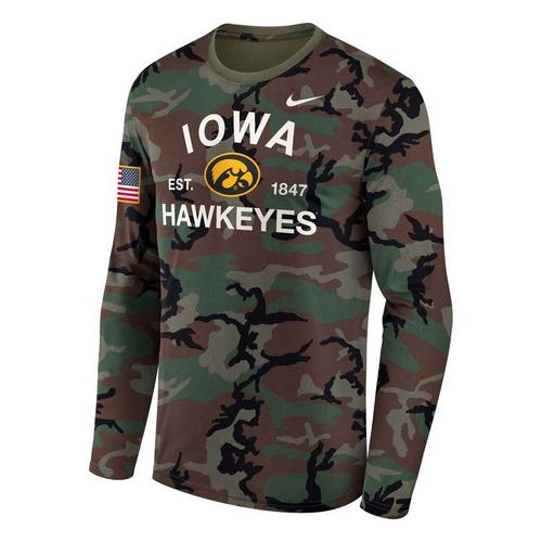 Nike Iowa Hawkeyes Salute to Service Military Legend Long Sleeve T-Shirt - Primary Image
