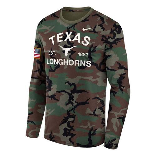 Nike Texas Longhorns Salute to Service Military Legend Long Sleeve T-Shirt - Primary Image