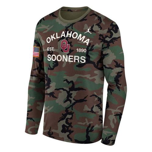 Nike Oklahoma Sooners Salute to Service Military Legend Long Sleeve T-Shirt - Primary Image