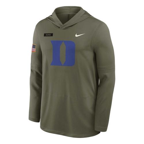 Nike Duke Blue Devils Salute to Service Lightweigh Military Long Sleeve Shirt - Primary Image