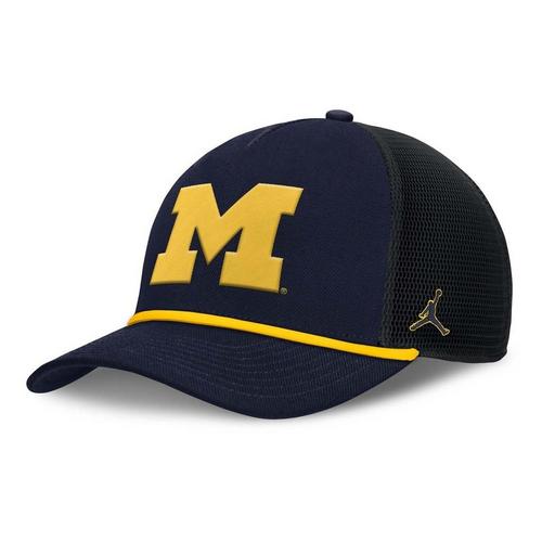Nike Michigan Wolverines Rise Mesh Stretch Fit Hat - Primary Image