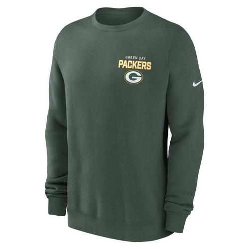 Nike Green Bay Packers Club Chest Logo Crewneck - Primary Image