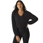 Women's Beyond Yoga Soft Spoken Long Sleeve V-Neck Crop Top - Thumbnail 1 of 3