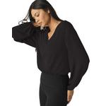 Women's Beyond Yoga Soft Spoken Long Sleeve V-Neck Crop Top - Thumbnail 2 of 3