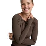 Women's Beyond Yoga Serene Boatneck Bodysuit Long Sleeve Boat Neck Shirt - Thumbnail 4 of 4