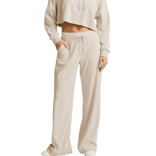 Women's Beyond Yoga Breathe Easy Ribbed Wide Leg Pants - Primary Image