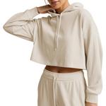 Women's Beyond Yoga Breathe Easy Ribbed Cropped Hoodie - Thumbnail 1 of 3