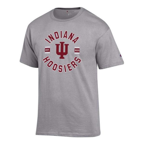 Indiana Hoosiers Champion Alpha T-Shirt Small Grey