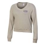 Alternative Apparel Women's Kansas State Wildcats State Slouchy V-Neck Crop - Thumbnail 1 of 2