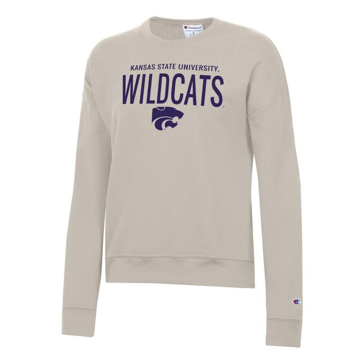 Champion Women's Kansas State Wildcats Powerblend Fleece Crew