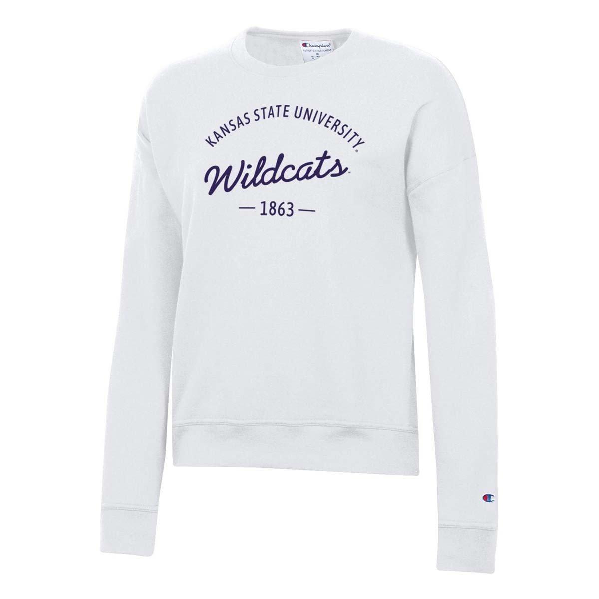 Champion Women's Kansas State Wildcats Powerblend Fleece Crew