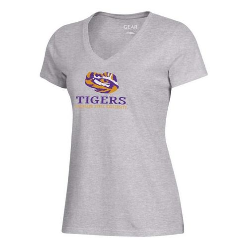 Gear For Sports Women's LSU Tigers Gear Big Cotton Mia Soft Tee T-Shirt - Primary Image