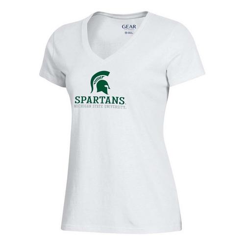 Gear For Sports Women's Michigan State Spartans Gear Big Cotton Mia Soft Tee T-Shirt - Primary Image