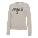 Champion Women's Illinois Fighting Illini Powerblend Fleece Crew - Thumbnail 1 of 2