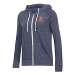 Alternative Apparel Women's Illinois Fighting Illini Adrian Full Zip - Thumbnail 1 of 2