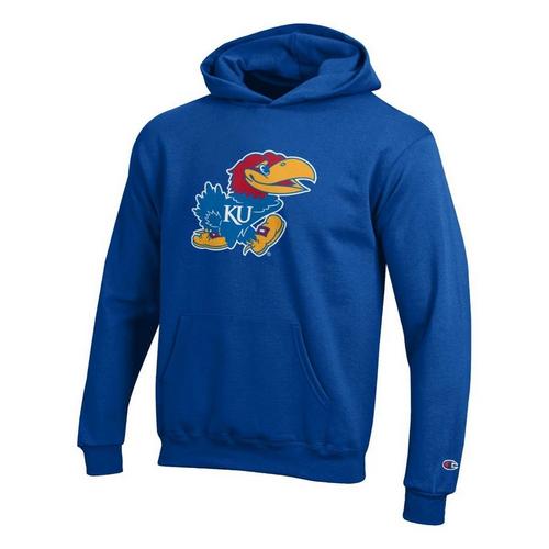 Champion Kids Kansas Jayhawks Eco Powerblend Hoodie - Primary Image