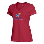 Gear For Sports Women's Kansas Jayhawks Gear Big Cotton Mia Soft Tee T-Shirt - Thumbnail 1 of 2