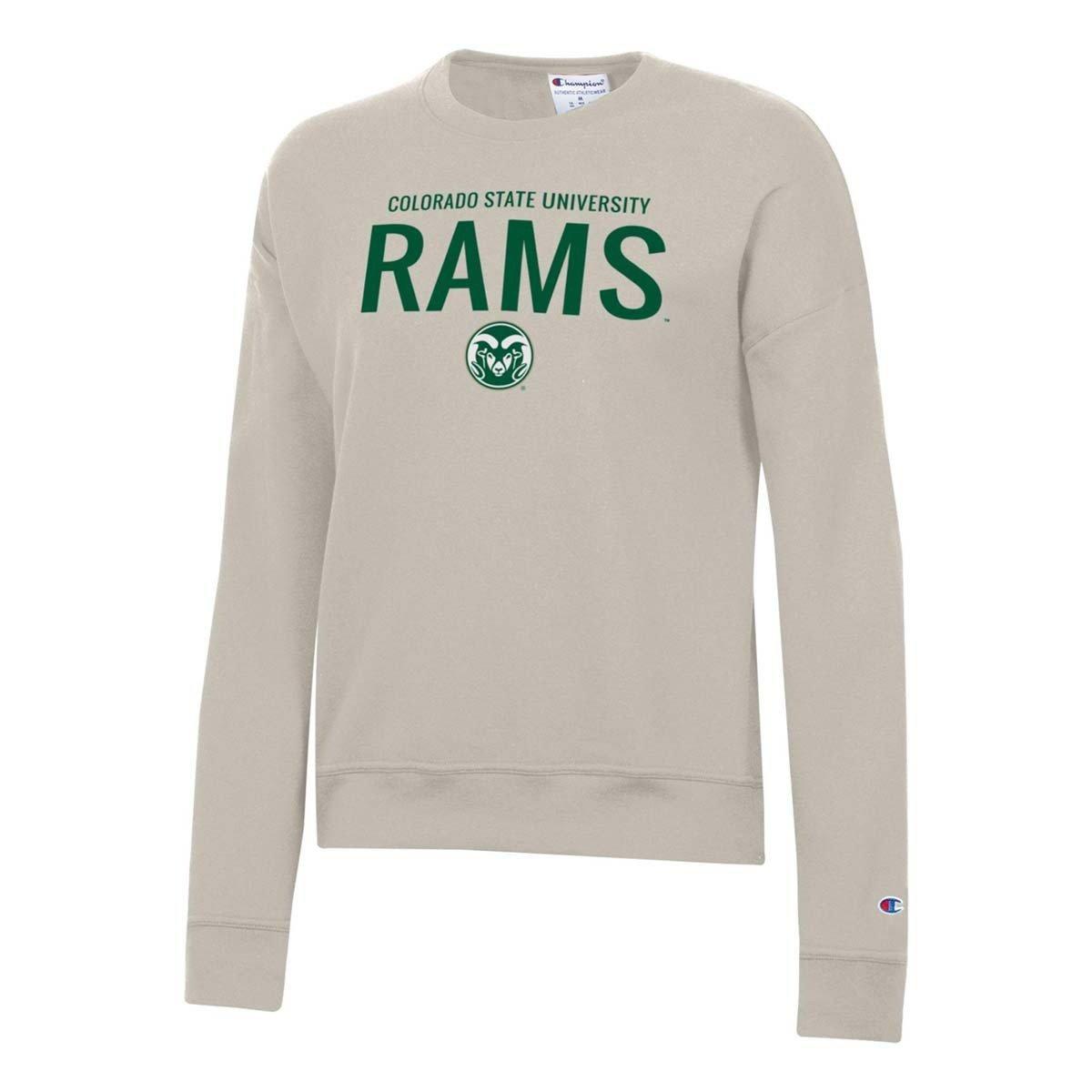 Champion Women's Colorado State Rams Powerblend Fleece Crew