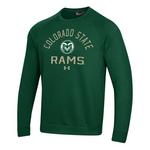 Under Armour Colorado State Rams Arched Logo Rival Fleece Crew - Thumbnail 1 of 2
