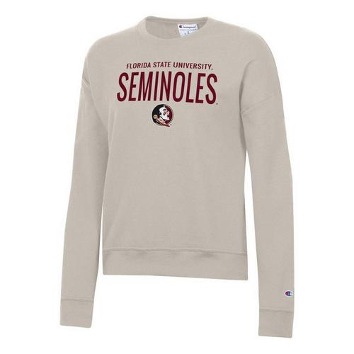 Champion Women's Florida State Seminoles Powerblend Fleece Crew - Primary Image