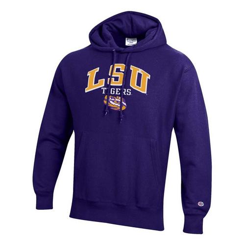 Champion LSU Tigers Reverse Weave Hoodie - Primary Image