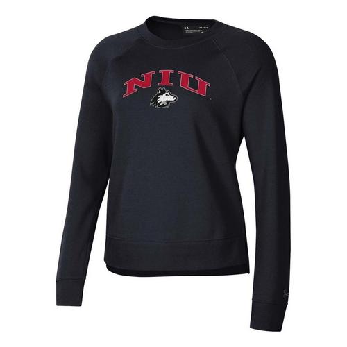 Under Armour Women's Northern Illinois Huskies Arched Rival Fleece Crew - Primary Image